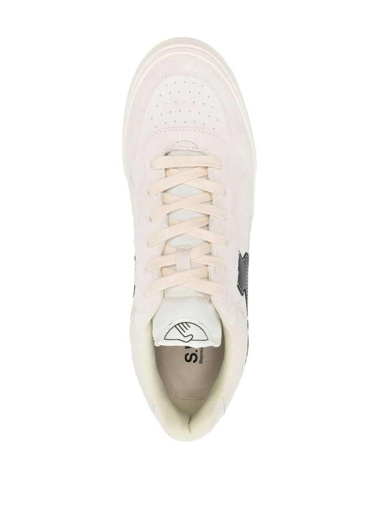 Neutral Pearl S-strike Suede Sneakers