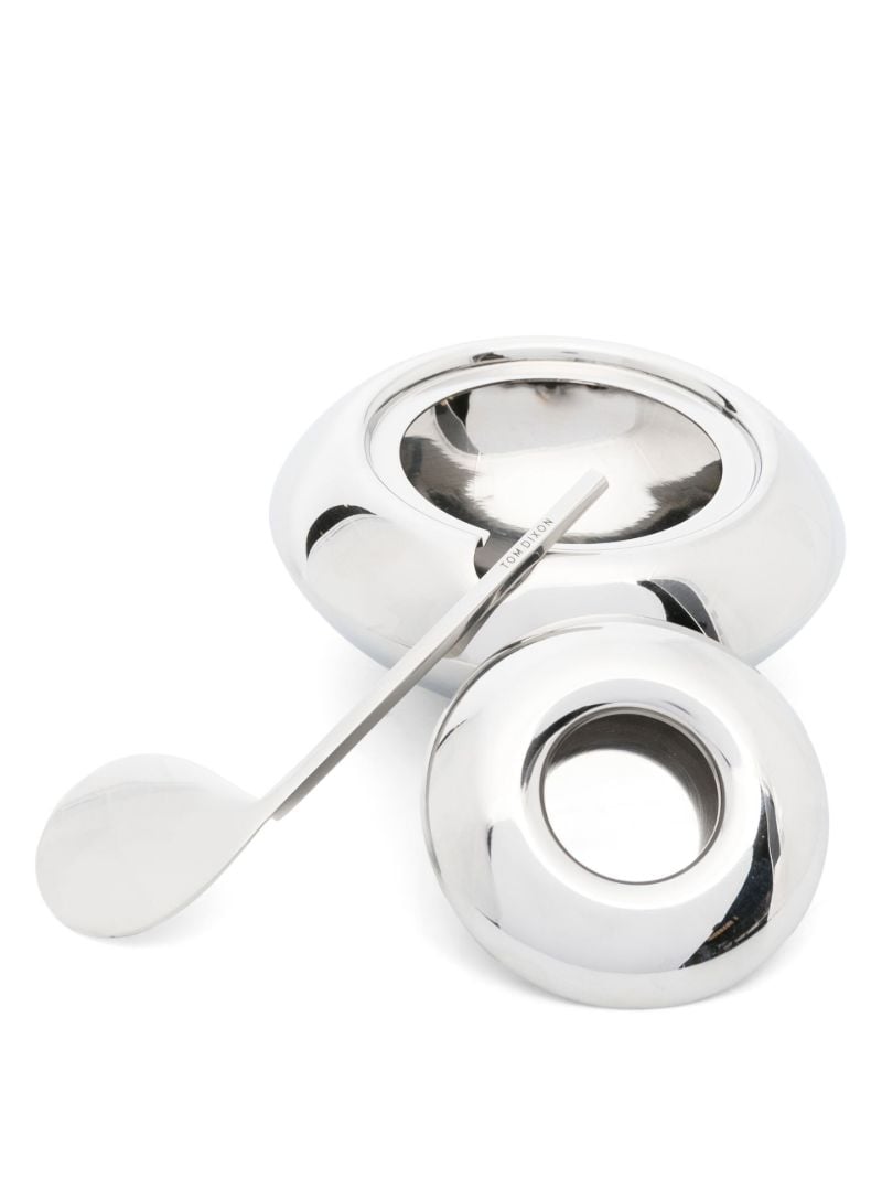 Silver-tone Form Sugar Dish