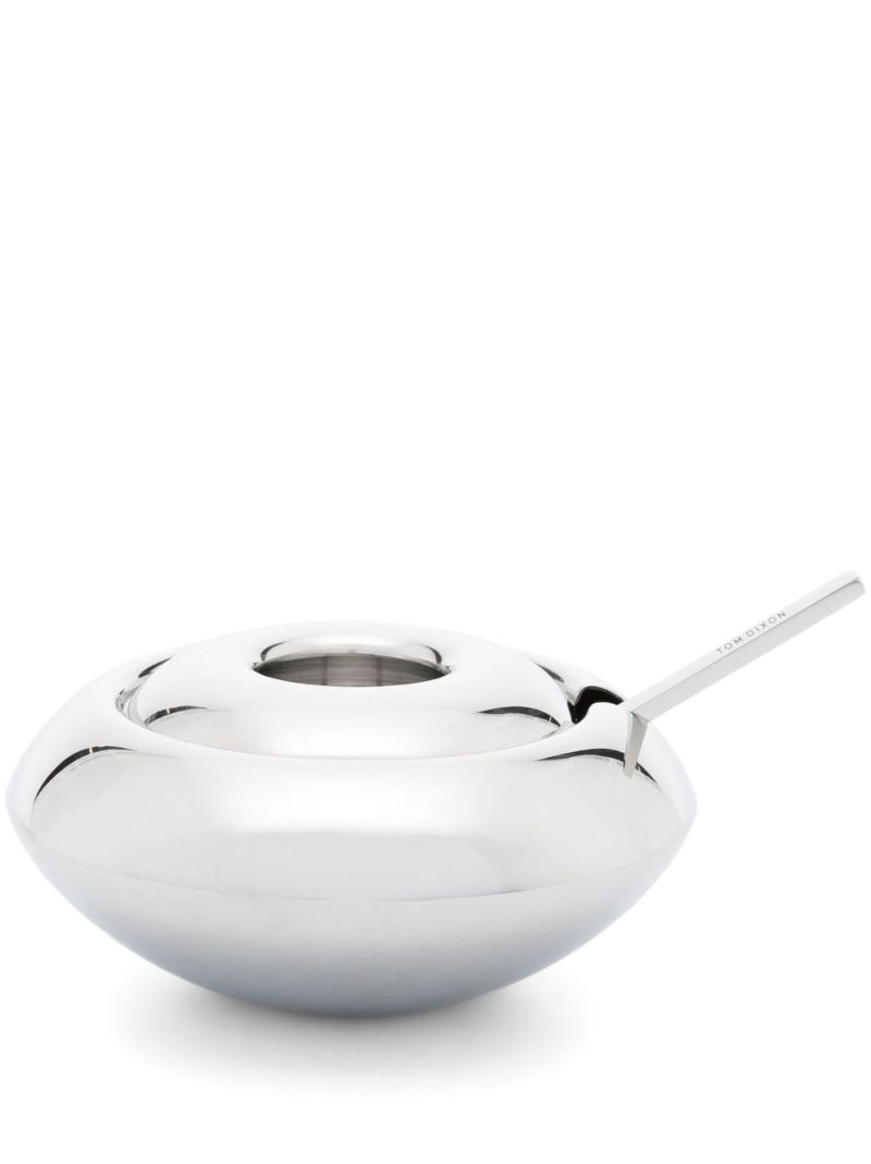 Silver-tone Form Sugar Dish
