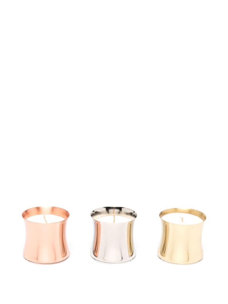 Silver-tone Eclectic Candle Gift Set