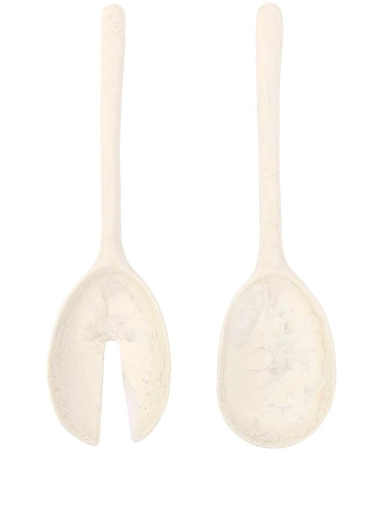 Neutral Resin Salad Server Set
