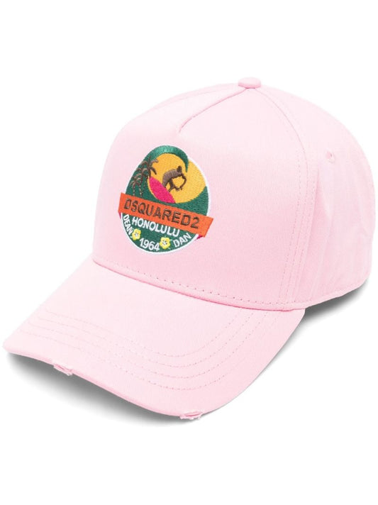 Pink Wave Logo Patch Baseball Cap