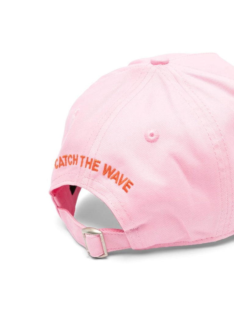 Pink Wave Logo Patch Baseball Cap