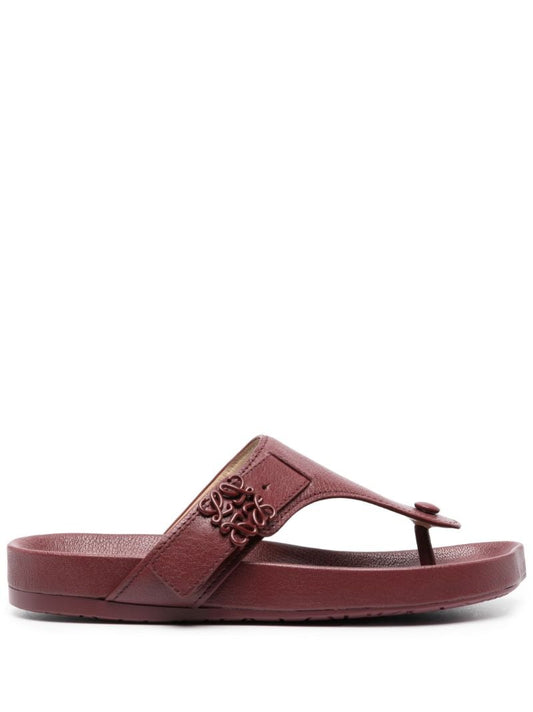 Bordeaux Ease Anagram Buckle Sandals