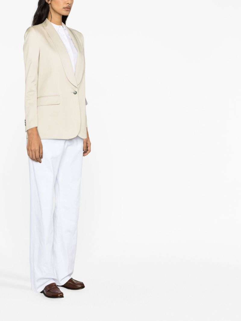 Neutral Blaire Single-breasted Blazer