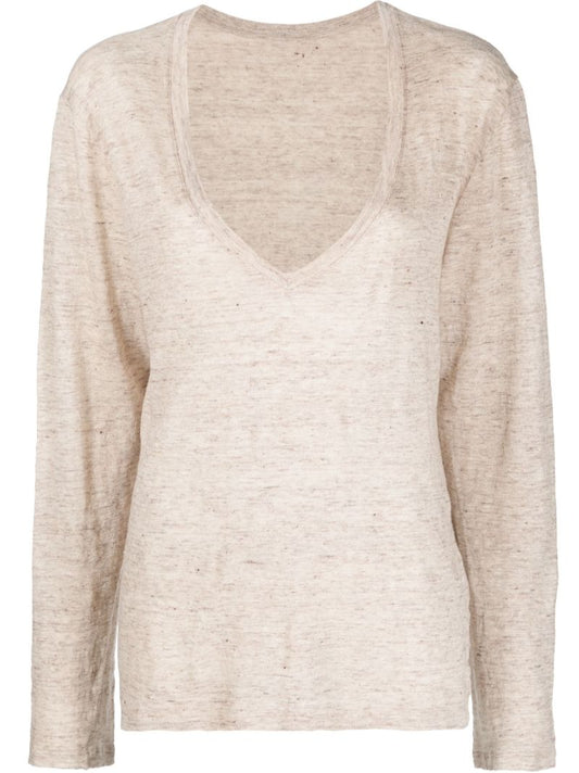 Neutral Cara Linen Top