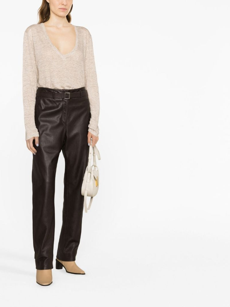 Neutral Cara Linen Top