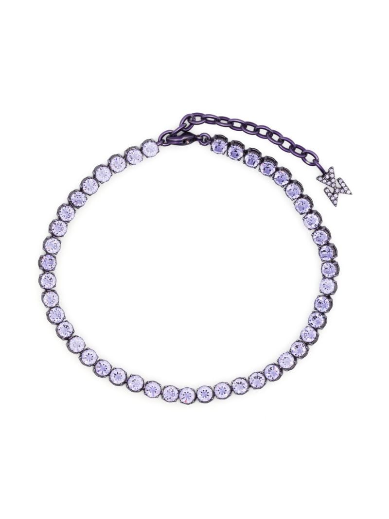 Purple Tennis Crystal Anklet