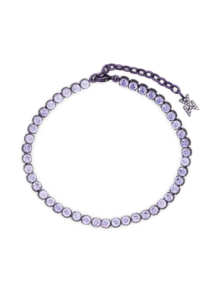 Purple Tennis Crystal Anklet