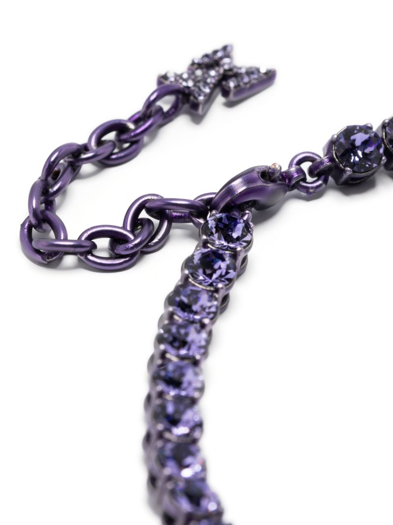 Purple Tennis Crystal Anklet
