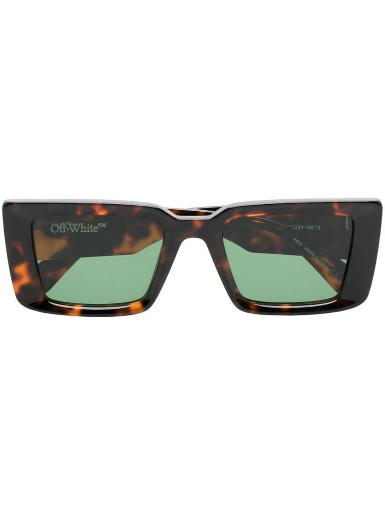 Brown Savannah Rectangle Sunglasses