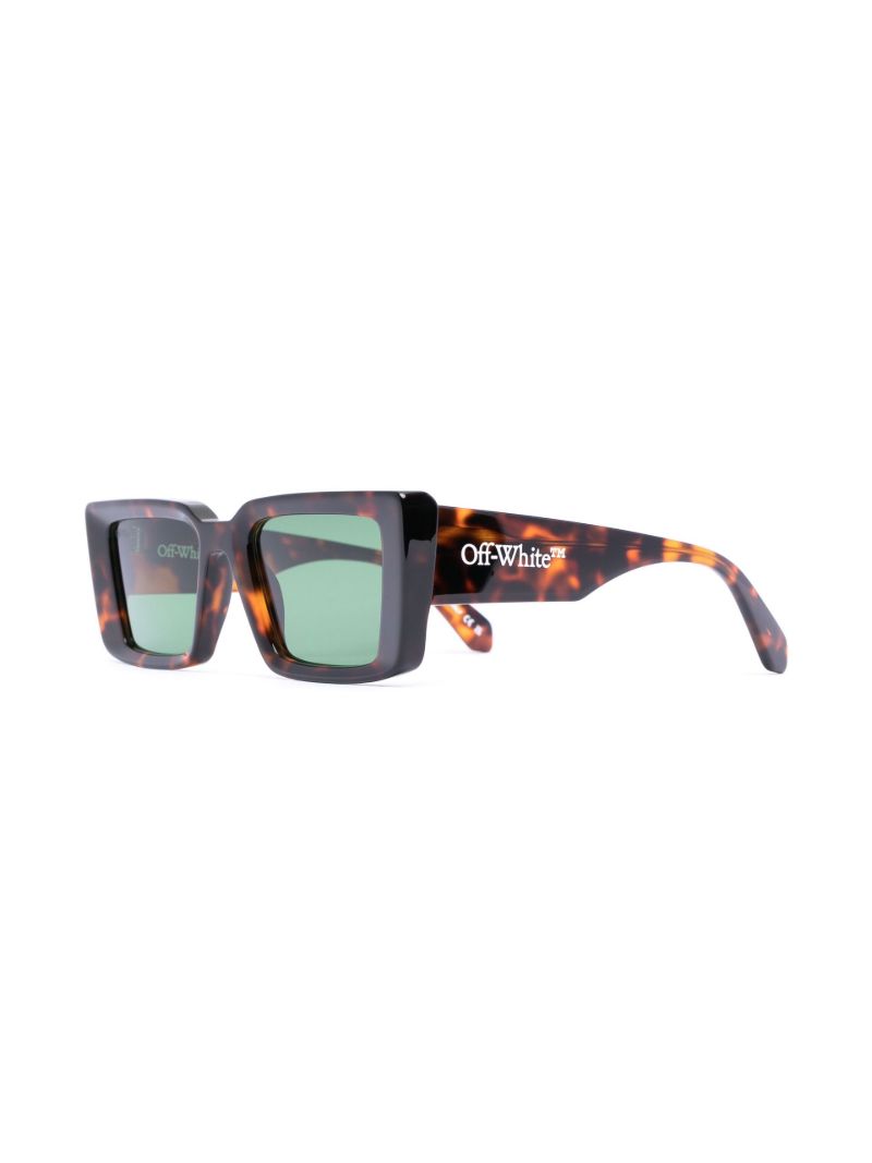 Brown Savannah Rectangle Sunglasses