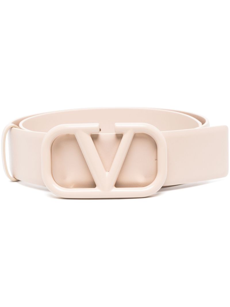 Neutral Vlogo Leather Belt