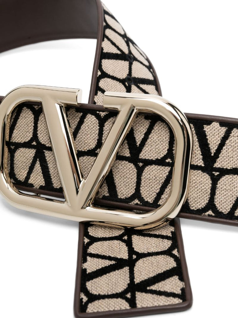 Brown Toile Iconographe Belt