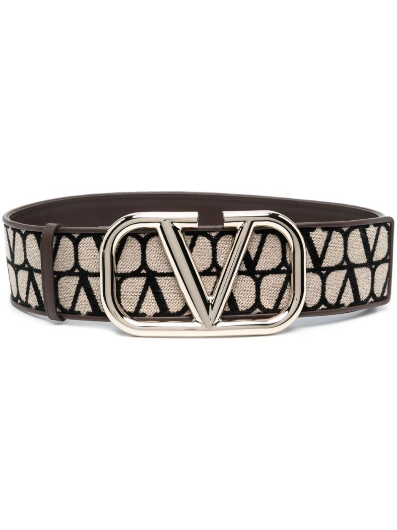 Brown Toile Iconographe Belt