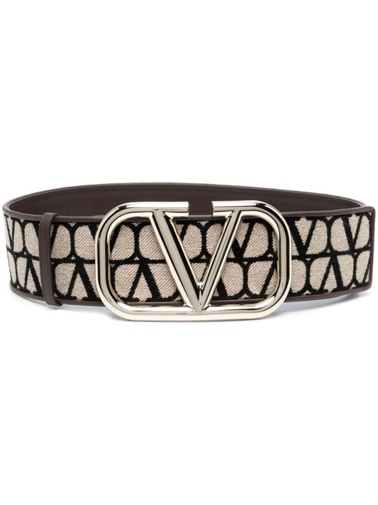 Brown Toile Iconographe Belt