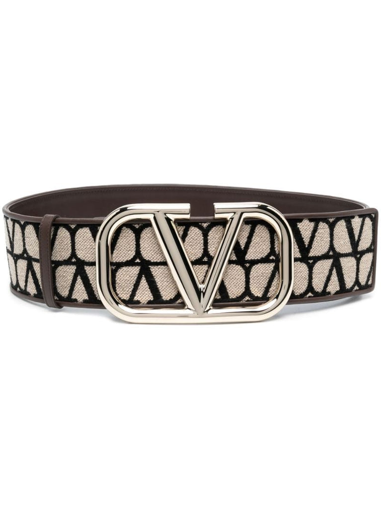 Brown Toile Iconographe Belt
