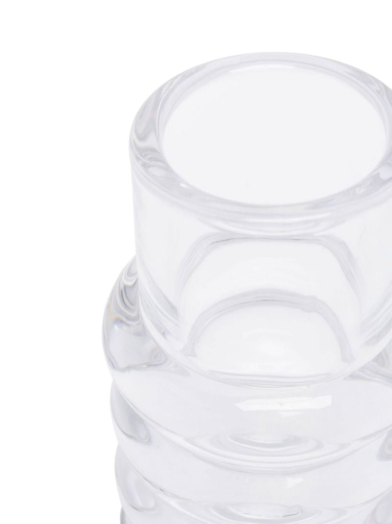 Clear Press Glass Vase