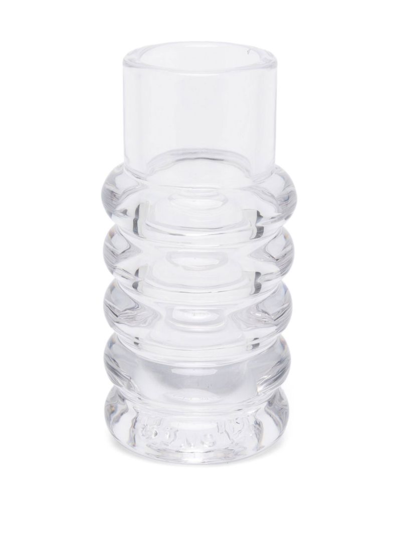 Clear Press Glass Vase