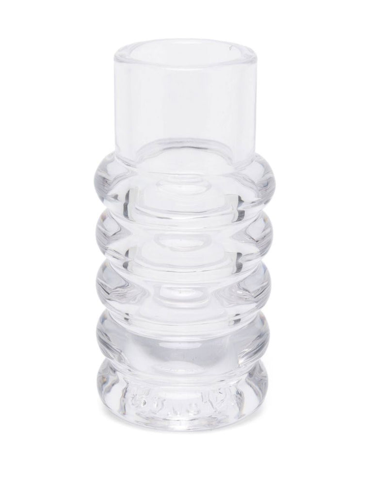 Clear Press Glass Vase