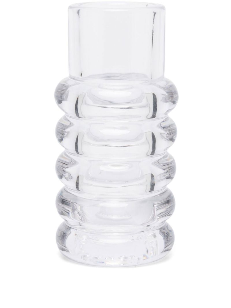 Clear Press Glass Vase