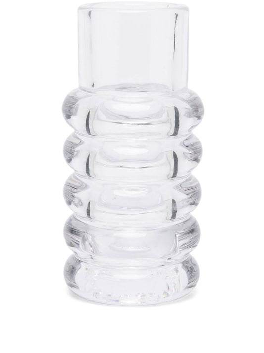 Clear Press Glass Vase