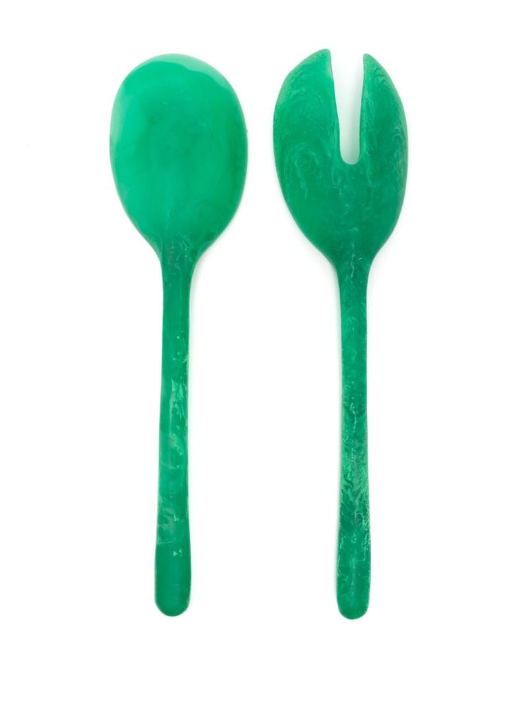 Green Resin Stone Servers