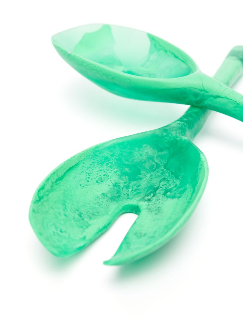 Green Resin Stone Servers
