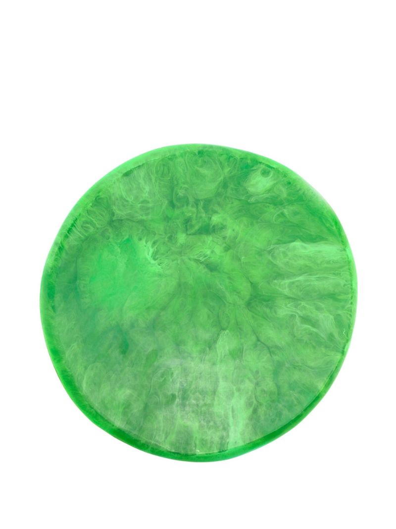 Leaf Green Resin Cheese Platter