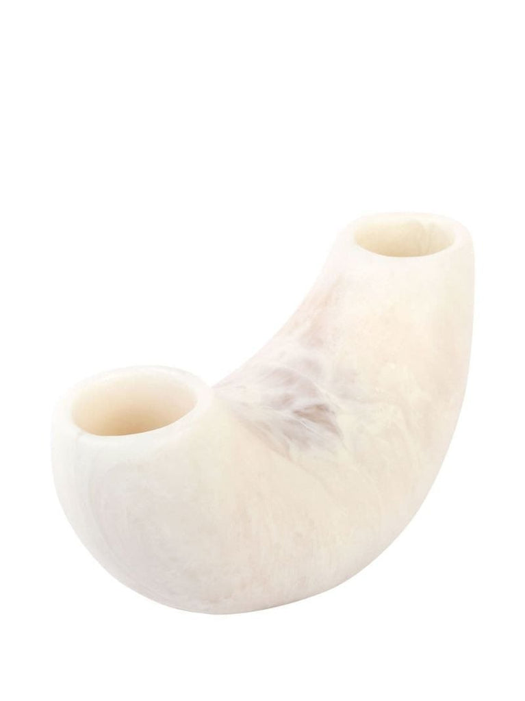 White Medium Horn Vase