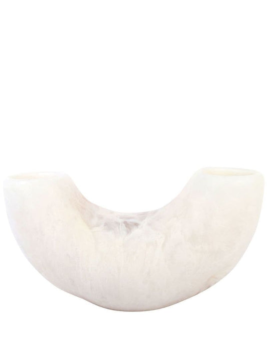 White Medium Horn Vase