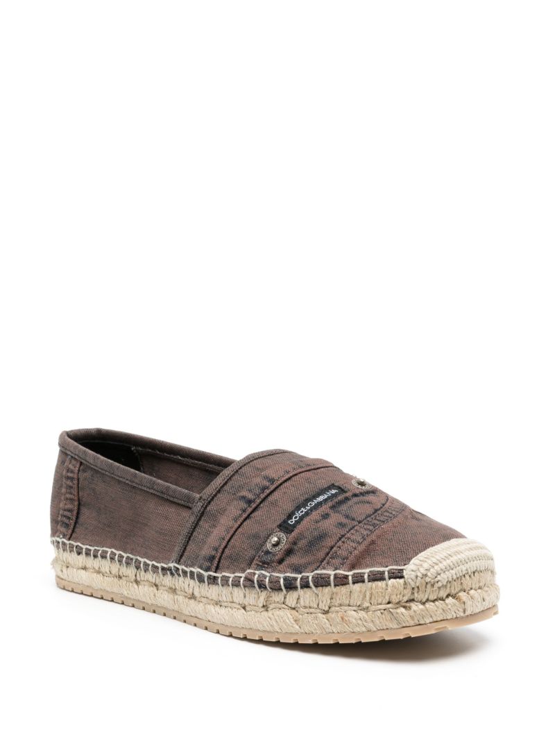 Brown Denim Espadrilles