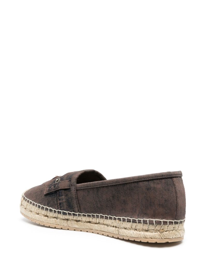 Brown Denim Espadrilles