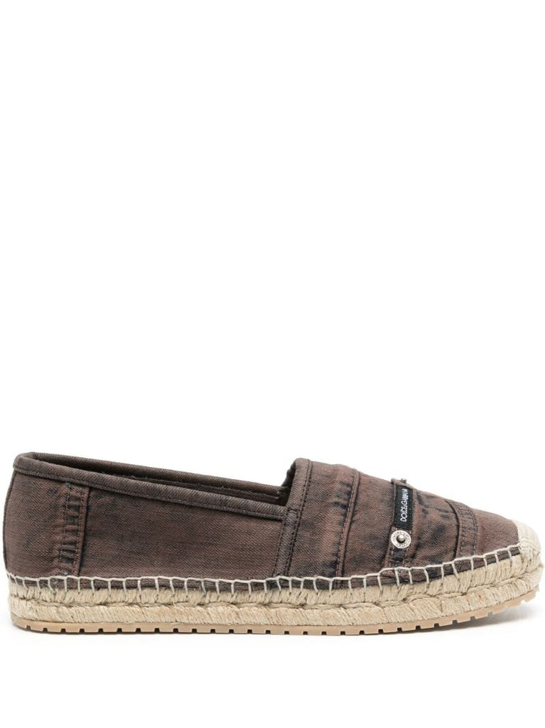 Brown Denim Espadrilles