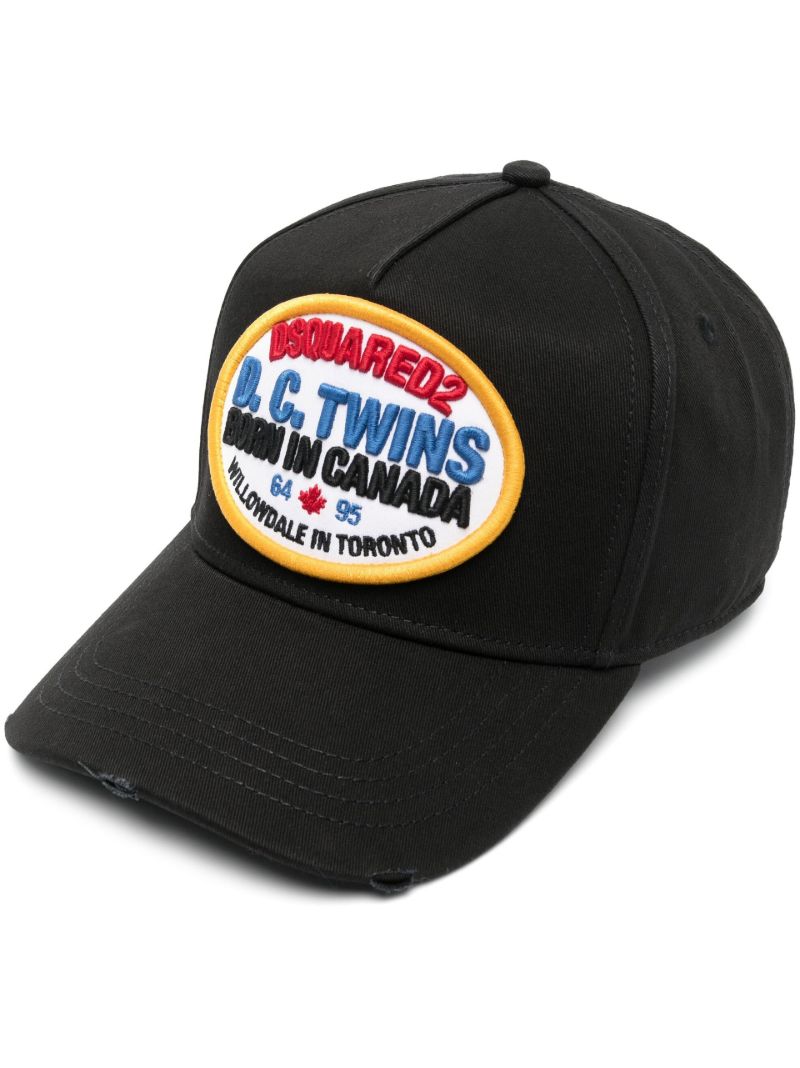 Black Logo Patch Baseball Cap