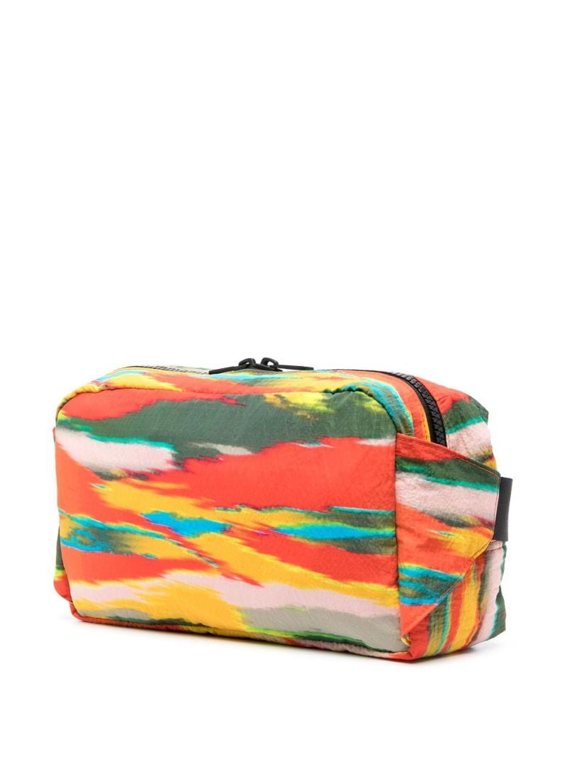 Orange Sun Waves Camo Belt Bag