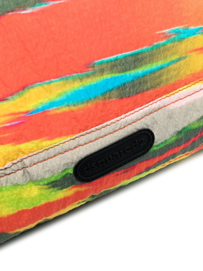 Orange Sun Waves Camo Belt Bag