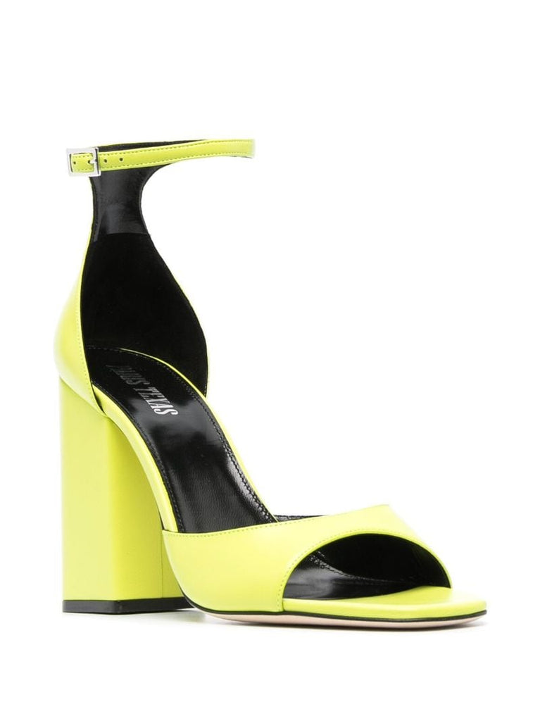 Green Fiona 100 Leather Sandals