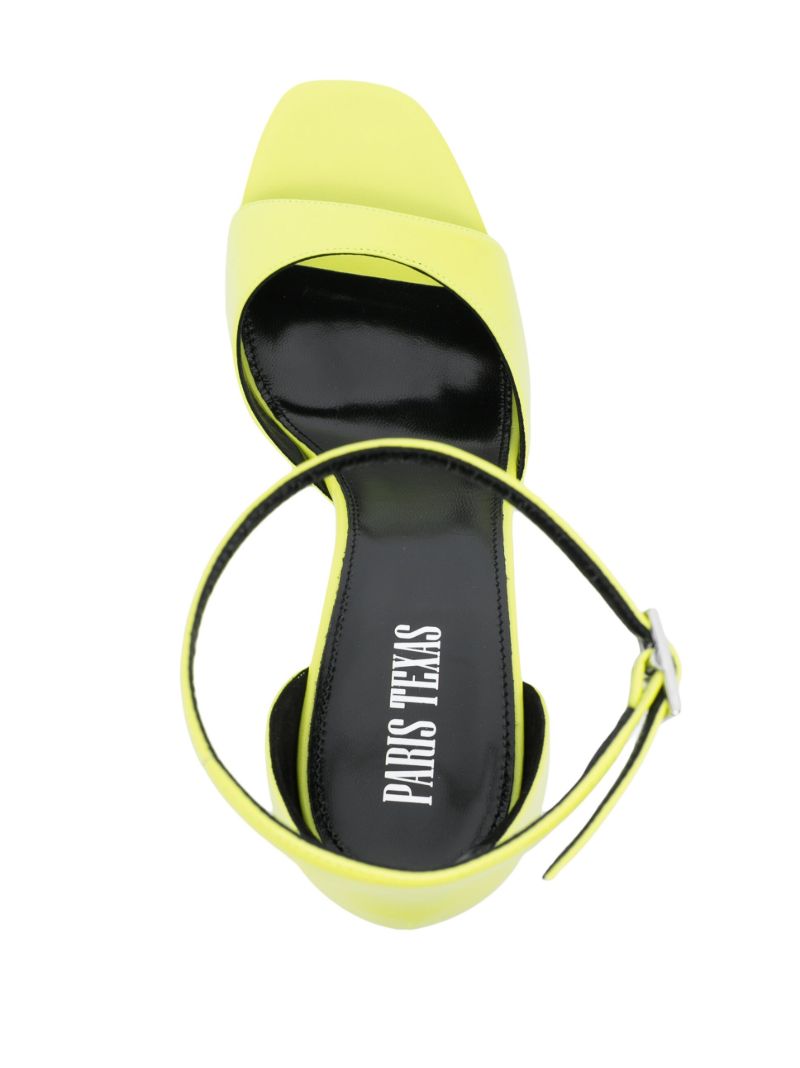 Green Fiona 100 Leather Sandals