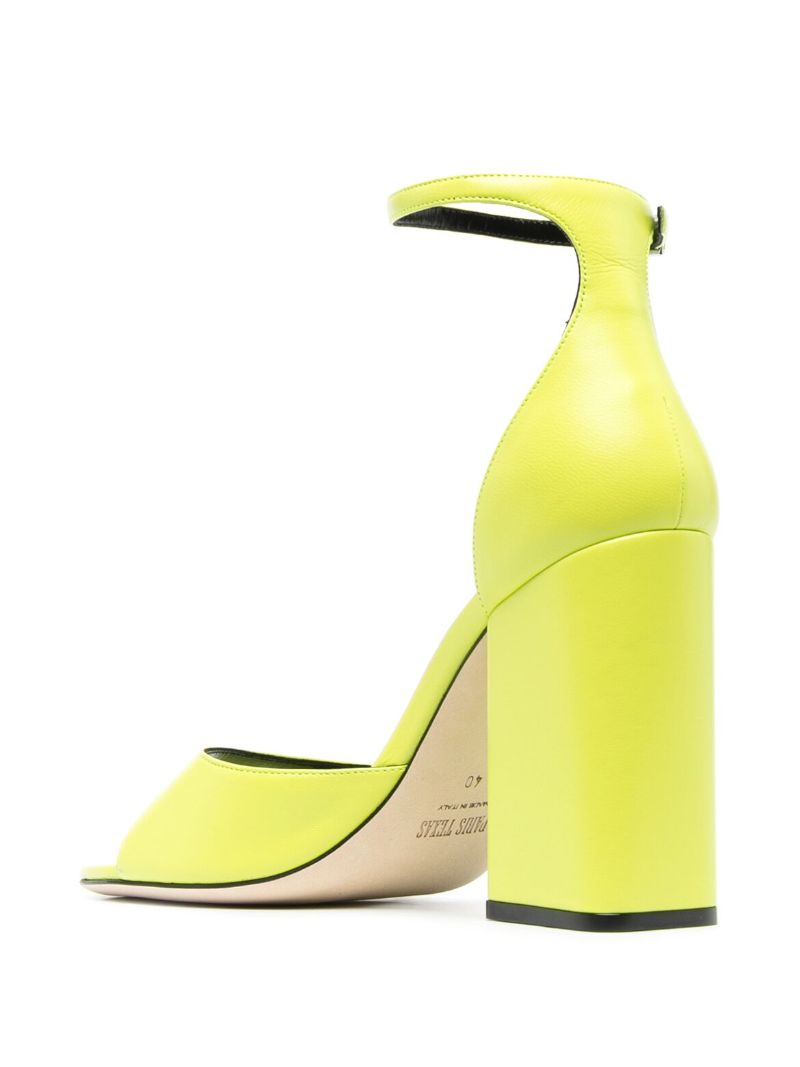 Green Fiona 100 Leather Sandals