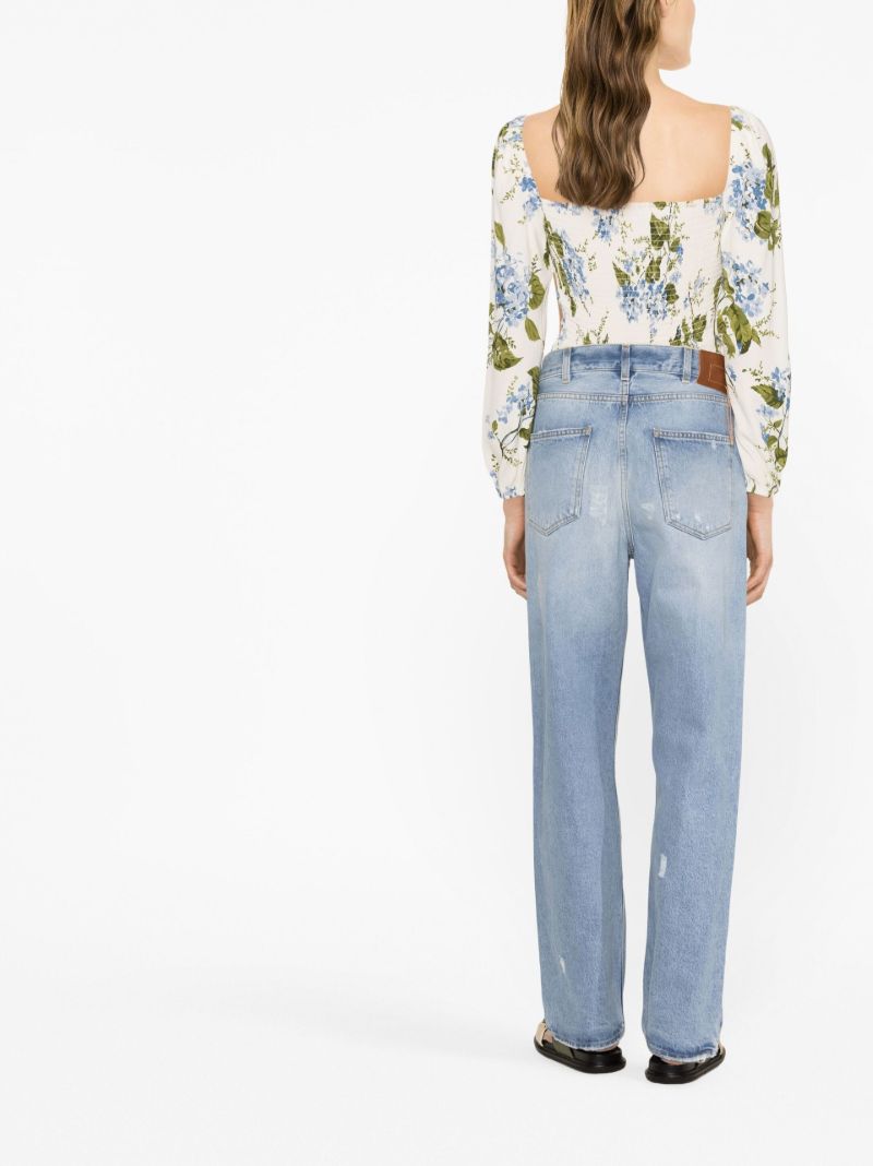 Blue Juliette Distressed Effect Jeans