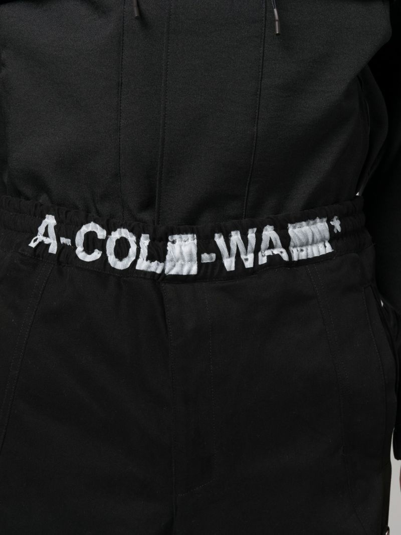 Black Straight-leg Cotton Trousers