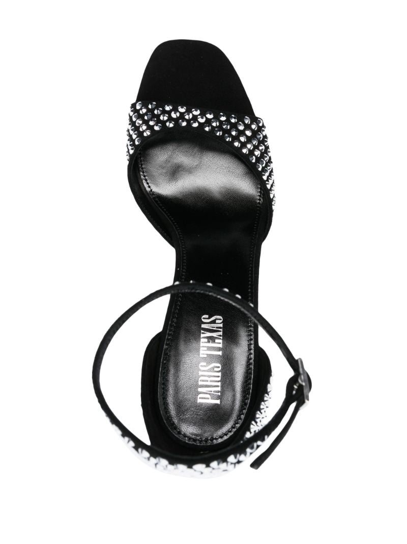 Black Holly Fiona 100 Crystal Sandals