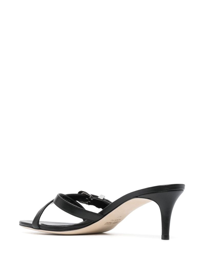 Black Regina 55 Western-style Leather Sandals