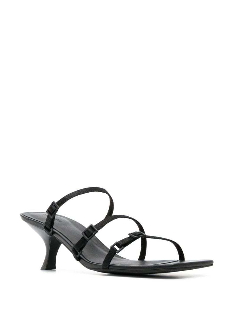 Black Brassiere 60 Leather Sandals