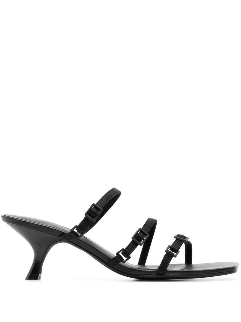 Black Brassiere 60 Leather Sandals
