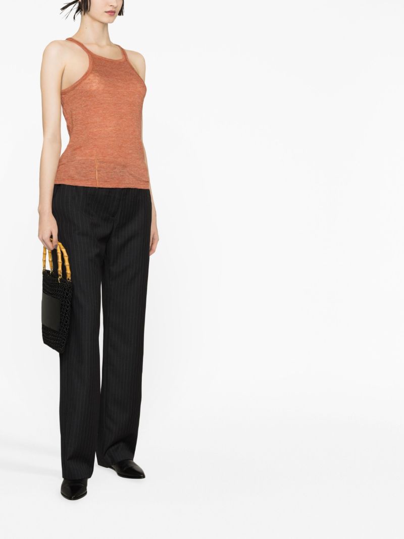 Orange Cassidy Linen Vest Top