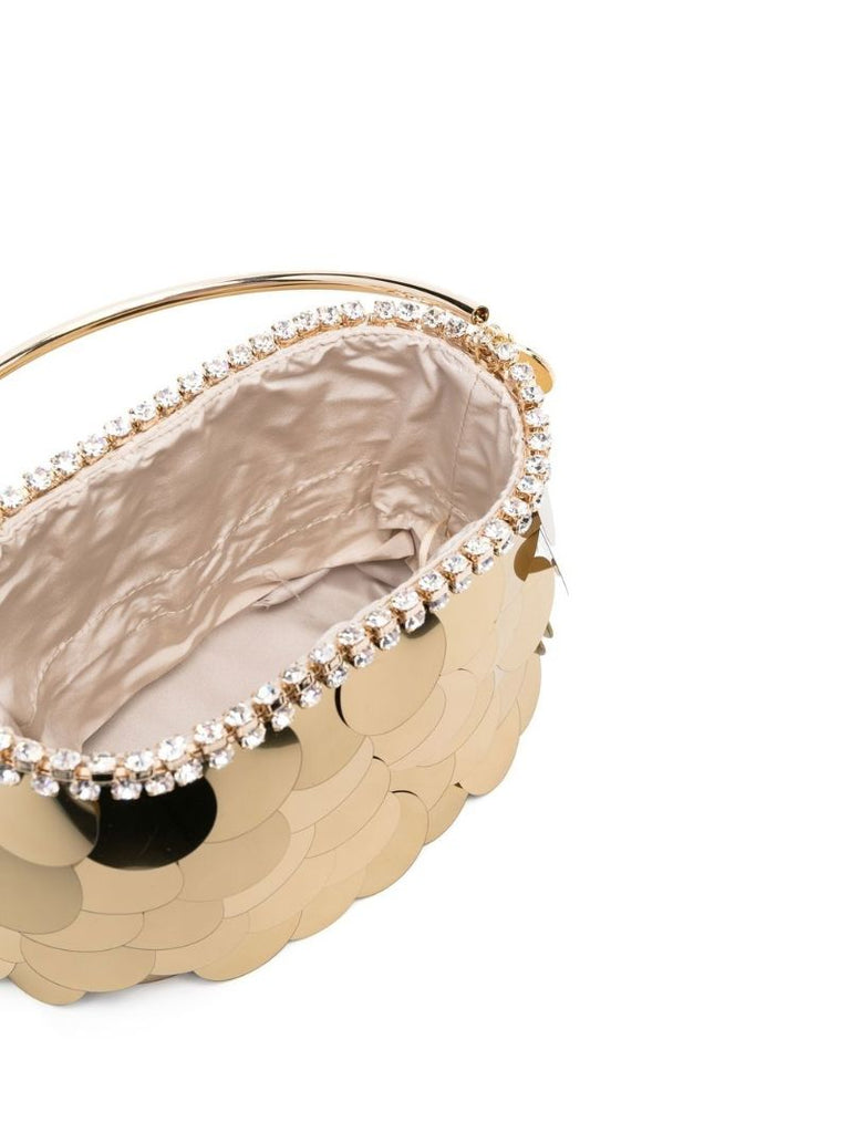Gold Large Sequin Top Handle Bag