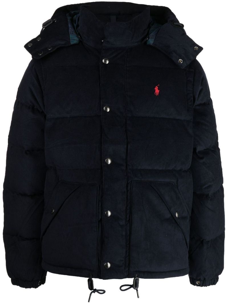 Navy Padded Corduroy Jacket