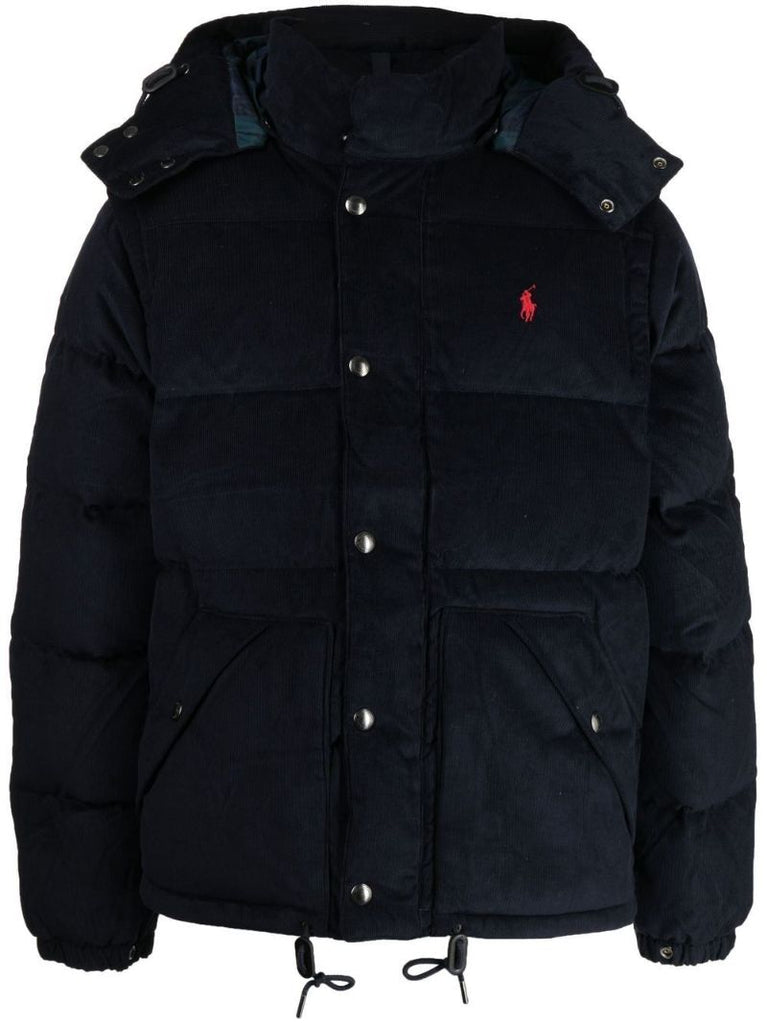 Navy Padded Corduroy Jacket